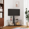 MOBCANT TV-Eckregal mit 2 Ablagen für 32-70 Zoll, Fernsehertisch TV unterschrank TV-Tisch TV möbel Geeignet für Schlafzimmer Hotel Büro Wohnbereich Schwarz und Silbern