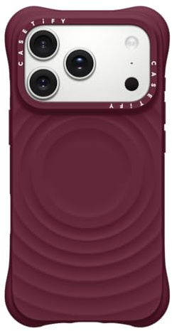 CASETiFY Ripple iPhone 17 Pro Hülle [Premium Soft-Touch Silikon/MagSafe-kompatibel/Schutz vor Stürzen aus 2 m] - Maulbeere