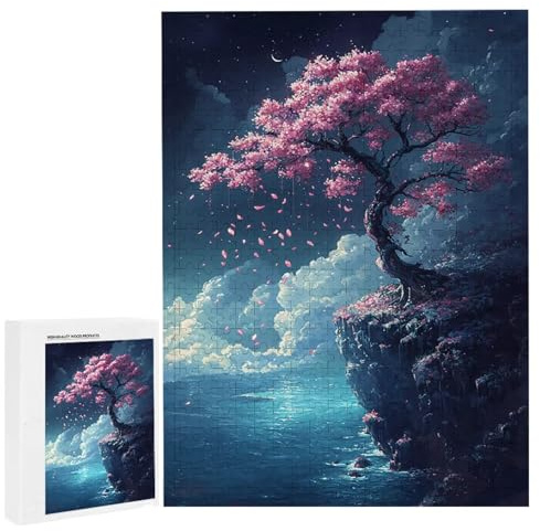 Puzzle für Erwachsene 6000 Teile Kirschbaum 179 x 105cm Puzzles für Erwachsene Pädagogisches Spiel Herausforderung Spielzeug 6000 Teile Puzzles für Kinder Als Geschenk und Wanddekoration l-954