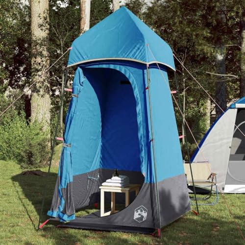 Owoxanthellate Tente de camping Pop Up - Bleu - 121 x 121 x 225 cm - Imperméable - Avec tapis de sol en polyéthylène - Tente de douche pour l'extérieur, les festivals, la plage