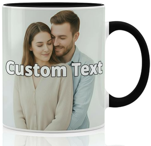 Tasse mit Foto Bedrucken Lassen, Personalisierte Tasse mit Eigenem Foto & Logo, Individuelle Kaffeetasse als Werbetasse, Firmengeschenk Oder Geburtstagsgeschenk für Frauen