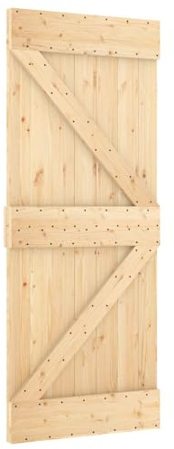 Porta Scorrevole 80x210 cm Bianco Naturale | Meccanismo compatto, Look moderno, Ottimizza spazi, Per interni