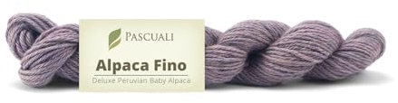 50 g Pascuali Alpaca Fino | Strickwolle aus 100% Alpakawolle, Farbe:Lavendel 39