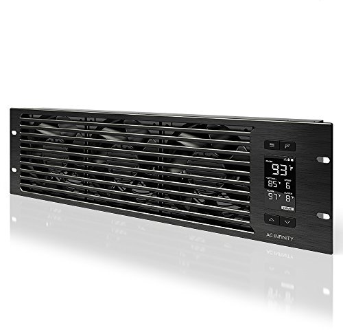 AC Infinity CLOUDPLATE T9-N, 19-Zoll-Racklüfter 3 HE, Zuluft | Zur Kühlung von AV-Geräten, Heimkinoanlagen, Netzwerkgeräten, Servern und IT-Ausstattung