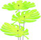 SUNPLAY Sonnenfänger - Palmen-Blatt Set - 3X Grün- Ø 20 cm Durchmesser + Schwingstäbe