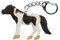 Miniblings Pferd Schlüsselanhänger Pinto Pony Island Pferde Ponyhof - Handmade Modeschmuck I I Anhänger Schlüsselring Schlüsselband Keyring