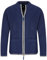 Almbock Herren Strickjacke mit Reißverschluss, blau, Größe S