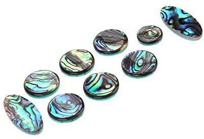 saxophon zubehör,9 teile/los sax inlays saxophone,9 Teile/los Sax Taste Inlays Saxophon Taste Inlays Abalone Shell Key Button Inlays Ersatz Sax Zubehör für Alto Sopran Tenor Saxophon Trompete
