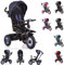 Byox Tricycle, Dreirad Jockey Gummireifen Musik Sitz drehbar Schubstange verstellbar, Farbe:Blau