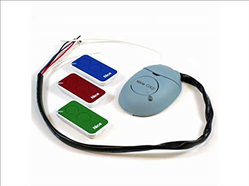 Kit compuesto por 3 mandos a distancia Inti de 2 canales, incluye 1 receptor OX2. Código: INTIKIT