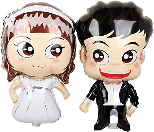 DIWULI Hochzeit Luftballons - Mr and Mrs Just Married Deko