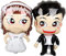 DIWULI Hochzeit Luftballons - Mr and Mrs Just Married Deko