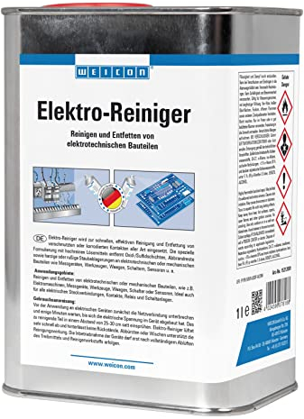 WEICON Elektro-Reiniger 1 L, Kontaktreiniger für Elektronik, Platinenreiniger, Leiterplattenreiniger