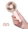 Funme® Mini Handheld Fan, 3350 Rechargeable Mini Small Portable Makeup Fan with 3-17H/Lanyard/Base Detachable/3 speed Personal Exquisite Pocket Powerful Cooling Travel Desk Fan for Girls Women Room