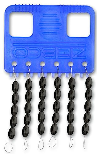 Zebco Premium Silikon-Stopper oval Angelzubehör Kleinteile für Ansitzangelbedarf für Posen, Grundangeln und Diverse andere Methoden, schwarz, M