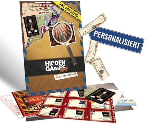 Hidden Games Tatort - Krimispiel - Sonderedition - personalisiert den Fall EIN DRAHTSEILAKT mit 4-6 Fotos und Namen Deutsch