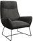 Piolo Cody Sessel 82x81x102cm in Clash Steel, 120kg maximale Belastbarkeit, bequemer Lesesessel, hochwertiger Veloursstoff, Bezug in edler Samtoptik, EIN Blickfang für Ihr Wohnzimmer