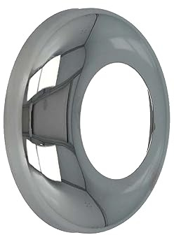 tecuro DESIGN-Hahnrosette (1 Zoll) Ø 34 mm x Ø 67 mm x 15 mm, Messing verchromt - 10671510