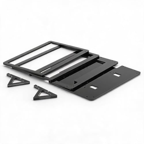 7in Screen Case Fit for, Full-View Touch Screen with Case Holder Shell Case Screen for Monitor Touchscreen Display 7-inch(Plastic Bracket Shell)