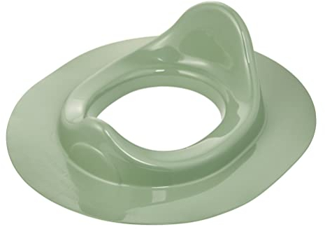 Rotho Babydesign Bella Bambina WC-Sitz - Grüner WC-Sitz für Kinder aus Material - Praktischer Toilettenaufsatz für einfaches und sicheres Toilettentraining