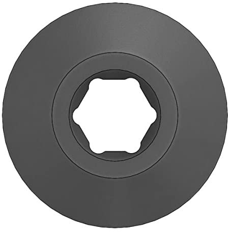 Pilo S25 Kontermutter für Haibike Attack RX Pro, Vitus Rapide Kettenschaltwerk Aufhänger D747. M15X1 Gewinde, 9 mm Tiefe.