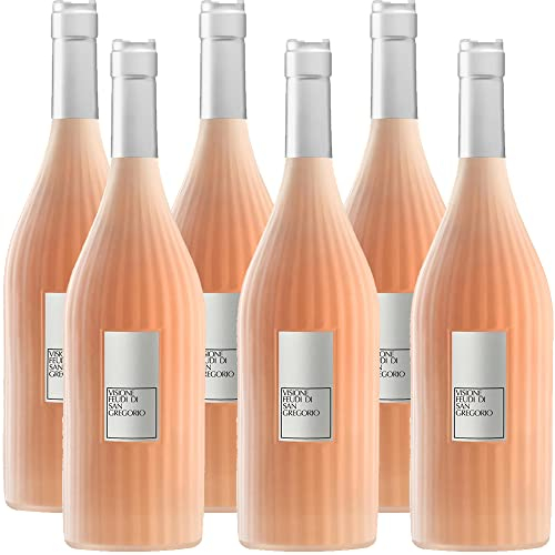 Irpinia Rosato Doc | Visione | Feudi di San Gregorio | Vino Rosè | 6 Bottiglie Satinate 75Cl | Idea Regalo
