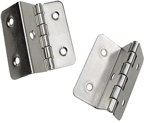 NRDZSW Vintage - Scharniere, Retro - Buttscharniere, 10-pcs Eisen Eckscharnier mit rechtem Winkel, Biegescharnier 15mm Platte Doppelwechsel Scharnier, grün Ancient