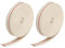 sourcing map 2Rolle Baumwolle Öllampe Docht 12mm Flache 2 M/6.5Ft Masche für Licht Rot
