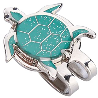 Golf Hut Clip, Schildkröte Ballmarker Magnetisch Set Cute Geschenk Mütze Geschenke Herren Damen Kinder Golfer Zubehör Marker Clamp Golfhandschuhe Hüte Taschen Kappen Metall Mini Visier Outdoor Sport