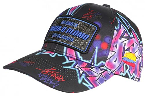Berretto Plata o Plomo Blu e Rosa Strass Colombia Baseball - Unisex, blu, taglia unica