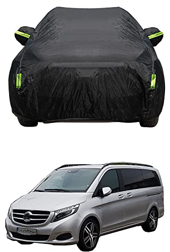 Maxure Outdoor Auto abdeckplane, für Mercedes-Benz Viano Vollgarage Wasserdicht Staubdichte Wetterfest Hagelschutz UV-beständig Autoabdeckung