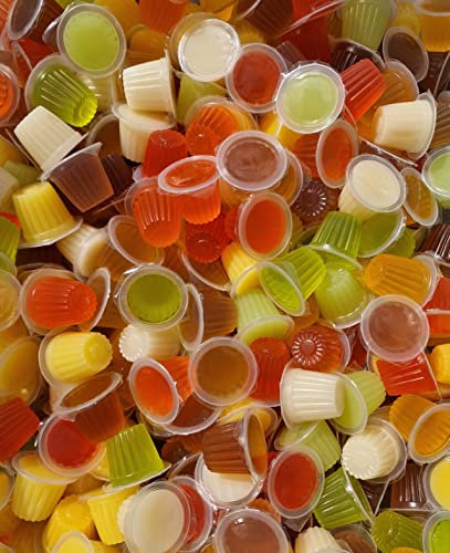 100 Reptile Jelly Pots Reptile Food, Fruit Jelly Cups for Lizards, Geckos, Ants, Birds, Parrots & Feeder Insects (Mixed)