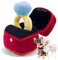 Mewcho Valentinstags-Hundespielzeug, Plüsch-Ring-Box, Hund, Hochzeit, Verlobung, Liebesring-Box, Diamant, übergroßes lustiges Spielzeug