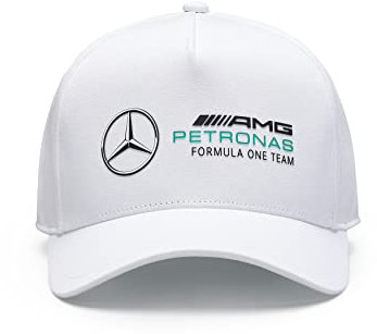 MERCEDES AMG PETRONAS Formula One Team - Racer-Kappe - Weiß - Unisex - Größe: Einheitsgröße