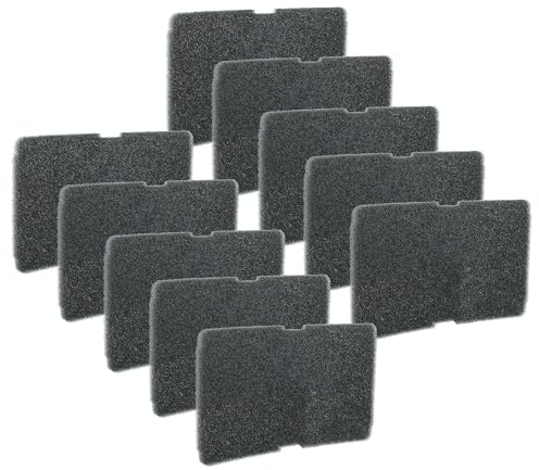 vhbw 10x Schwammfilter kompatibel mit Blomberg DPY 7405 XHW3, DPY 7405 GXB2, DPU 8340X, DPU8360W, DPU 8340 X, DPU8341GX Wäschetrockner