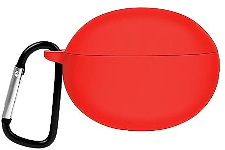 YBROY Coque pour SoundPEATS Capsule 3 Pro, Anti Rayure TPU Silicone Souple, avec Mousqueton, inodore, Antichoc, Etui Housse pour SoundPEATS Capsule 3 Pro.(Rouge)