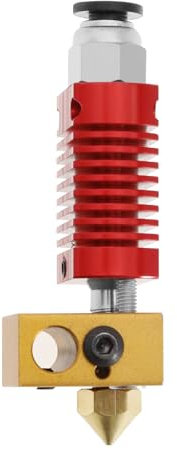 Be In Your Mind 3D Printer Extruder Hotend Kit with Aluminum Heat Sink & Steel Connector & Brass Nozzle Compatible with Ender 3 / Ender 3 Pro/Ender 2 / CR10 / CR10S