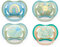 Philips Avent Ultra Air Day und Night Schnuller für Babys, 0-6 Monate, 4 Stück, inklusive Transport- und Sterilisationsbox Uni