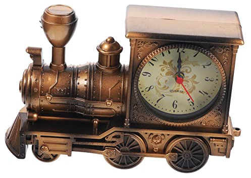 IMIKEYA Wecker Mit Vintage-eisenbahnmotor Kreatives Schreibtisch-Ornament Für Jungen- Und Mädchenzimmer