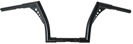 TCMT El Diablo 1 1/4 Fat 10 Rise Manubrio Adatto per Harley Road King Softail Slim Heritage Fat Boy Deluxe Deuce FLST FXST Sportster XL 883 1200 Dyna Super Glide Wide Glide Low Rider Fat Bob