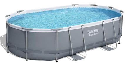 CONCEPT USINE | Piscine Tubulaire Hors Sol Ovale Kailua | 10 949 L | Pompe Filtre à Sable | Facile à Monter | Acier Robuste et Anticorrosion | Liner Duraplus Longue Durée et Résistance à Perforation
