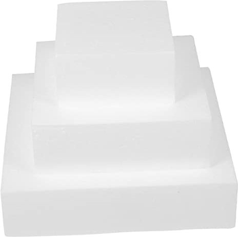 ULDIGI Schaumstoff-Kuchenmodell, Bastelschaumblock, Weihnachtsdorf, Display-Plattformen, quadratisch, künstliche Kuchen, Schaumstoffblöcke, Cupcake-Halter, Ständer, Cupcakes, Backutensilien, rund, zum