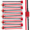 YIXISI 5 Pairs Non-slip T Male Female Plug Connectors Adapter with 14AWG Silicon Wire, T-Plug Connectors, Deans Ultra Plugs, for RC Lipo Battery Cable Drone