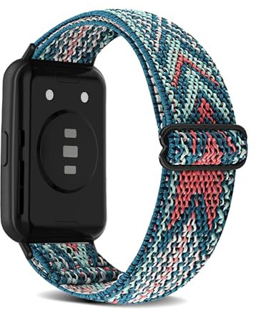 KoGiio Nylon Cinturino Compatibile con HuaWei Watch Fit 2, Uomini Donne Traspirante Leggero Elasticità Sportiva Cinturino Compatibile con HuaWei Watch Fit 2 - Verde