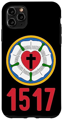 Hülle für iPhone 11 Pro Max Lutheran 1517 Protestantische Reformation Martin Luther Rose