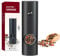 CIRCLE JOY Electric Pepper Grinder, Battery Powered Salt or Pepper Mill with Adjustable Coarseness, LED Light, One Hand Operation Salt Mills, No Pepper or Salt Included