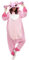 LABULA Animaux Pyjamas Costume à Capuche Déguisement Combinaison Halloween Carnaval Noël Fête Tenue,Stitch-Pink zippé,L