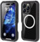 LEMAXELERS Waterproof Case for iPhone 12 Mini Cover Full body IP68 Underwater Case Shockproof Screen protector Heavy Duty Front and Back case Dustproof Hard Case for iPhone 12 Mini Black FSK