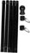 Yardwe 18ft Edelstahl Fahnenmast Schwarze Spitze Outdoor Fahnenmast Rostfrei Flagge Rotation Fahnenmast