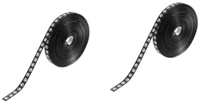 VILLCASE 2 Rollen Weißes Band Mit Pfotenabdruck Weißes Band Boxen Band Mit Hundepfotenmuster Band Mit Pfotenabdruck Blumenstrauß Zubehör Bastelband Bulk Bastelzubehör Band Mit